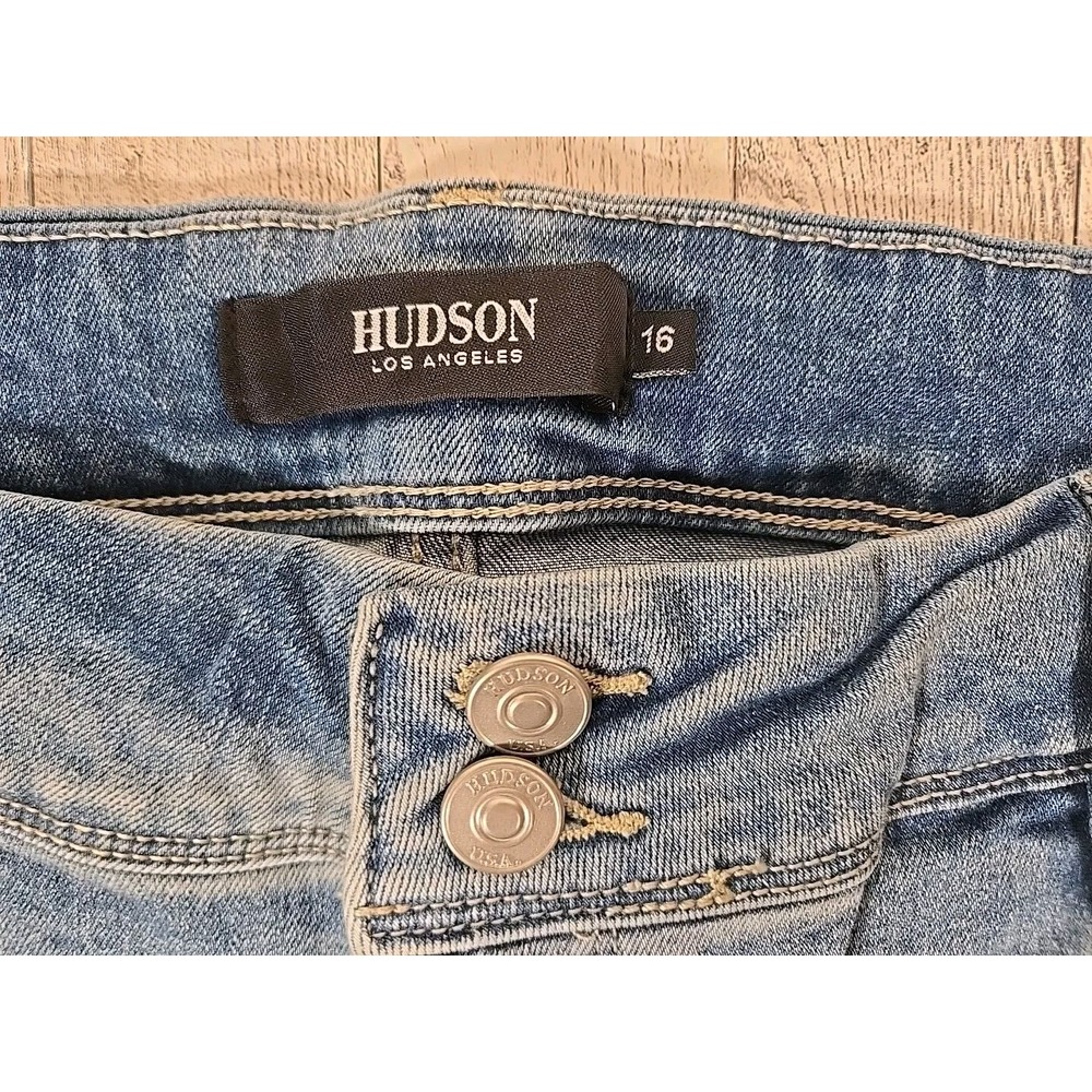 Hudson Los Angeles Jeans 16 Mid Rise Straight Womens Premium Stretch NEW - Picture 9 of 14